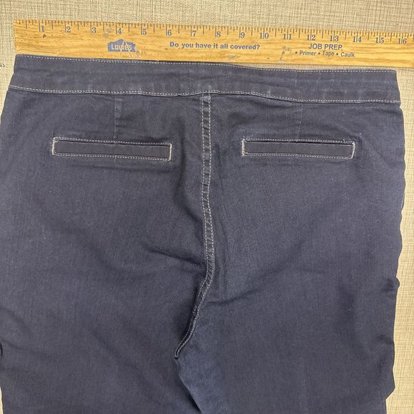 NYDJ Womens Size 12  Blue Denim Ankle Skinny Fit Stretch Legging Pant Trouser - Picture 6 of 9